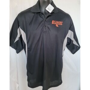Gameday Oregon State‎ Beavers NCAA Polo Shirt Mens XL Navy Grey Diamond Back NEW